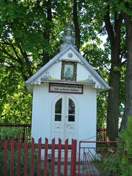 foto:Partyn1. Kapliczka Maryjna z 1906 wzniesiona przez Franciszka Durdę w Dymitrowie Dużym gmina Baranów Sandomierski
